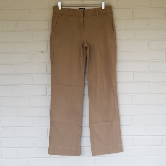 J. Crew Addison Khaki Chino Work Pants Sz 2S & 4S - Picture 2 of 4